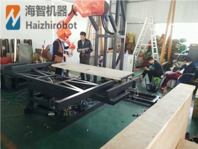 龍門架吊掛噴涂機器人轉(zhuǎn)臺(圖4)